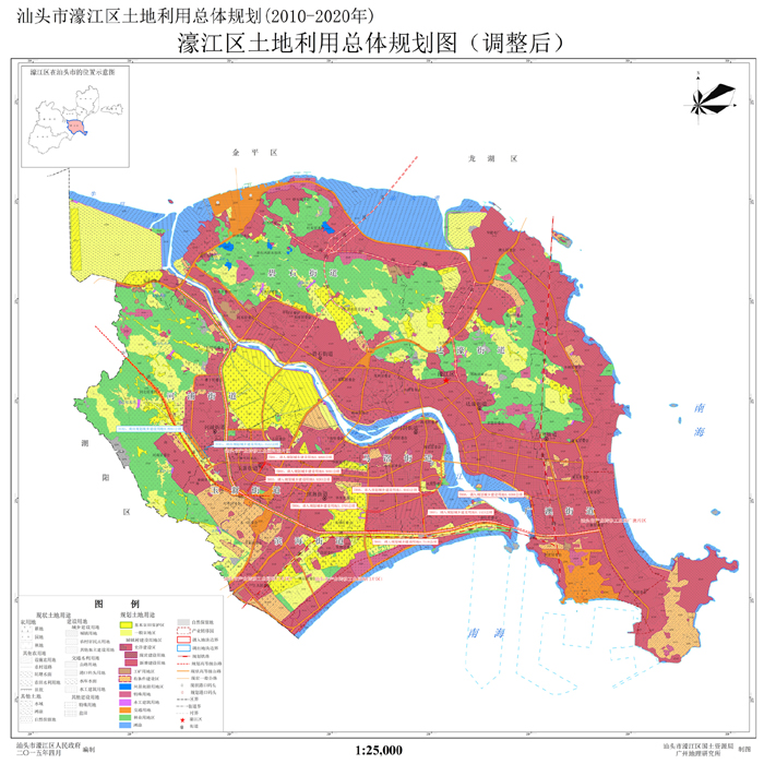 关于汕头市濠江区土地利用总体规划20102020年建设用地规模置换方案的